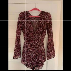 Show me your mumu long sleeve romper